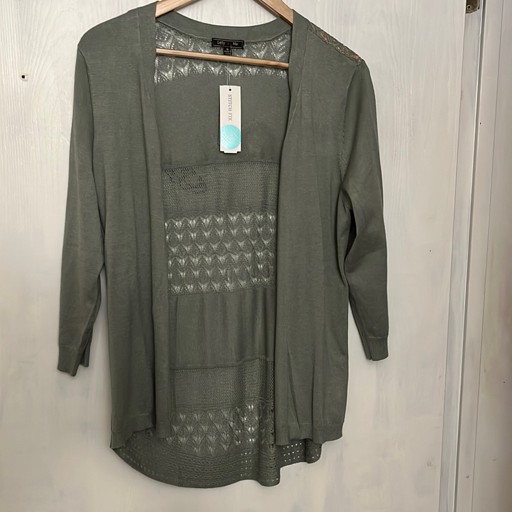 Lety and Me Detailed Back Cardigan